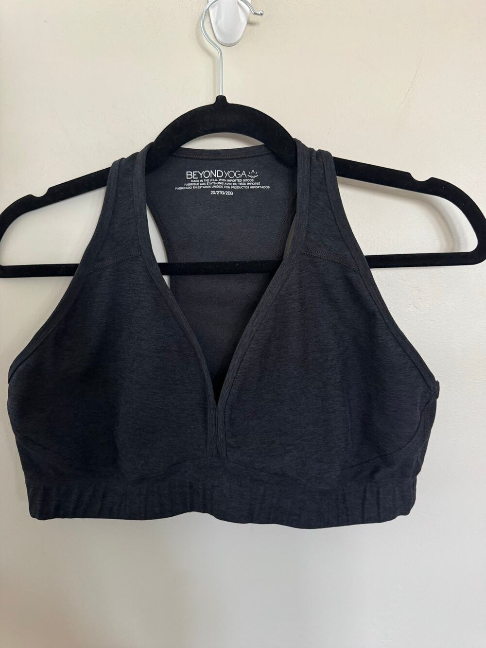 NWOT Beyond Yoga Spacedye Lift Your Spirits Bra in Darkest Night SZ 2XL
